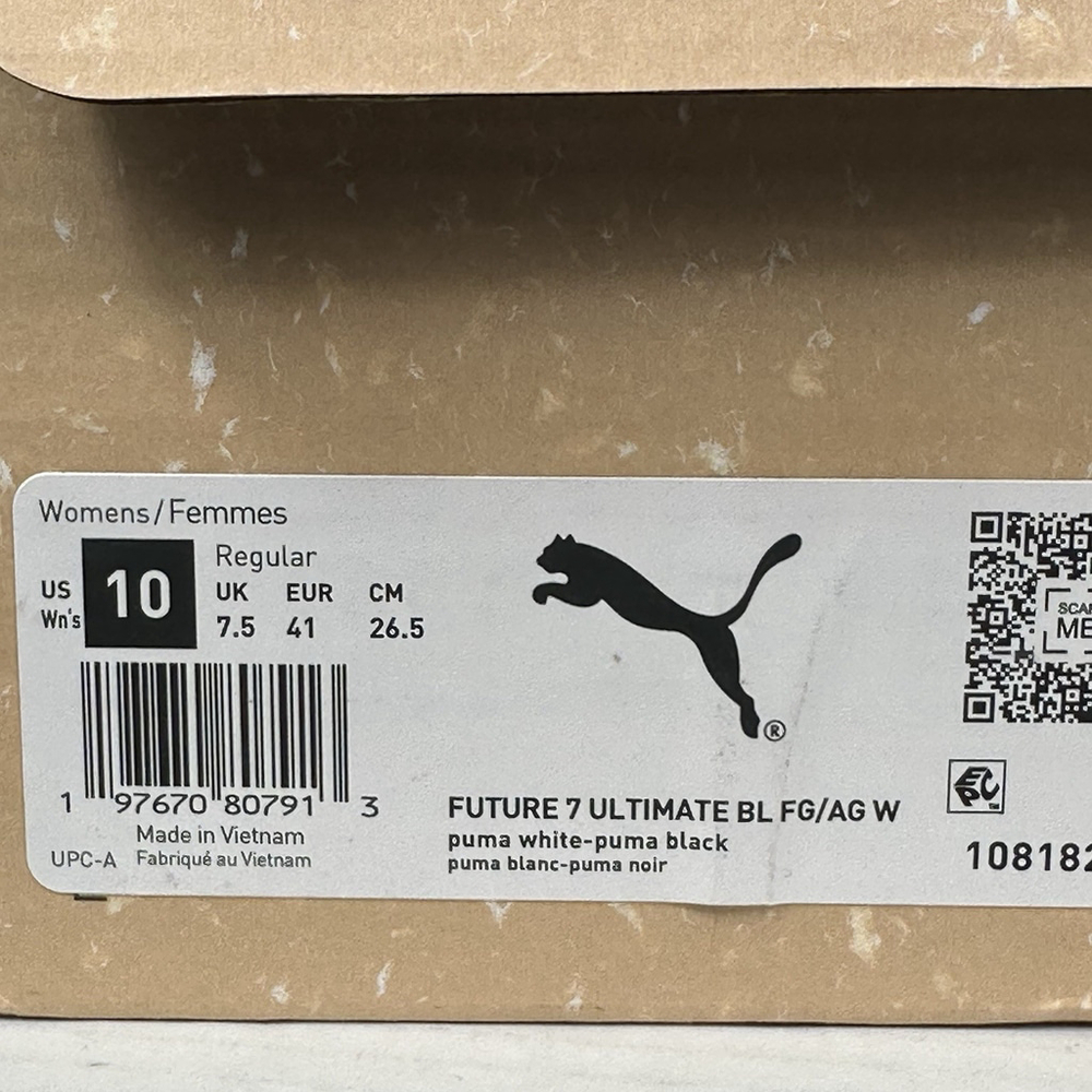 PUMA Ultra 5 Ultimate Brilliance Soccer Cleats White Sneakers Athletic Womens 10 - Picture 7 of 7